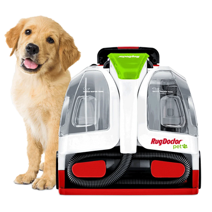 Rug Doctor Pet Portable Spot Cleaner, 2X Suction Power*, Lightweight Pet Carpet Cleaner Machine, Pro-Grade Power Removes Stains & Odors from Rugs, Carpets And Upholstery