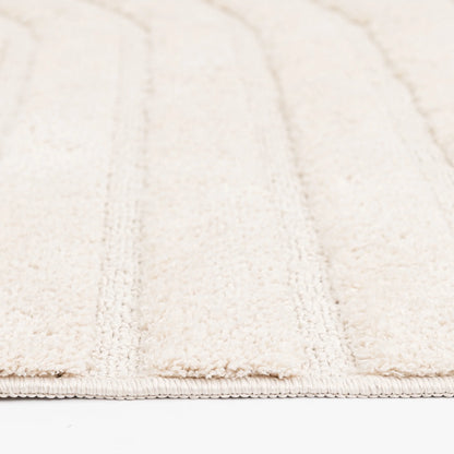 Better Homes & Gardens Arches Hi Low Indoor Area Rug, Ivory, 5'x6'7"