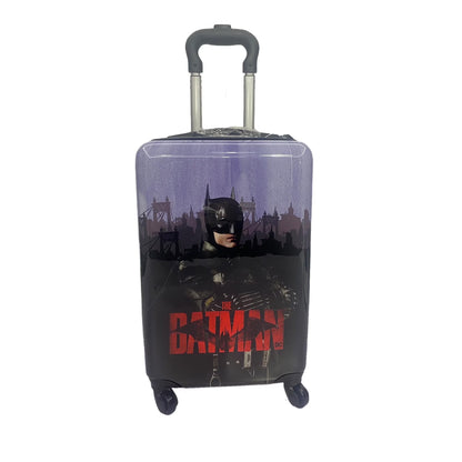 Fast Forward Batman Black Luggage 20 Inches Hardsided Tween Spinner Carry-On Travel Trolley Rolling Suitcase for Kids