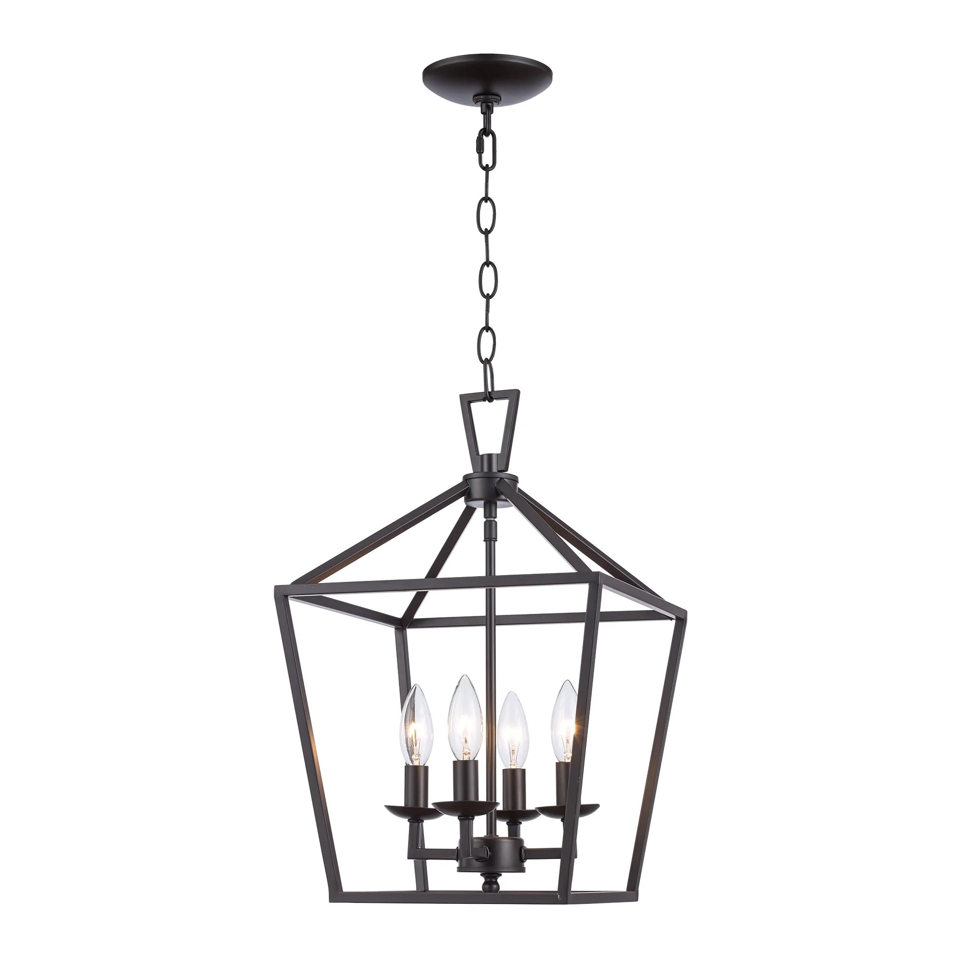 Trans Globe Lighting 10264 Lacey 4 Light 12" Wide Pendant - Chrome