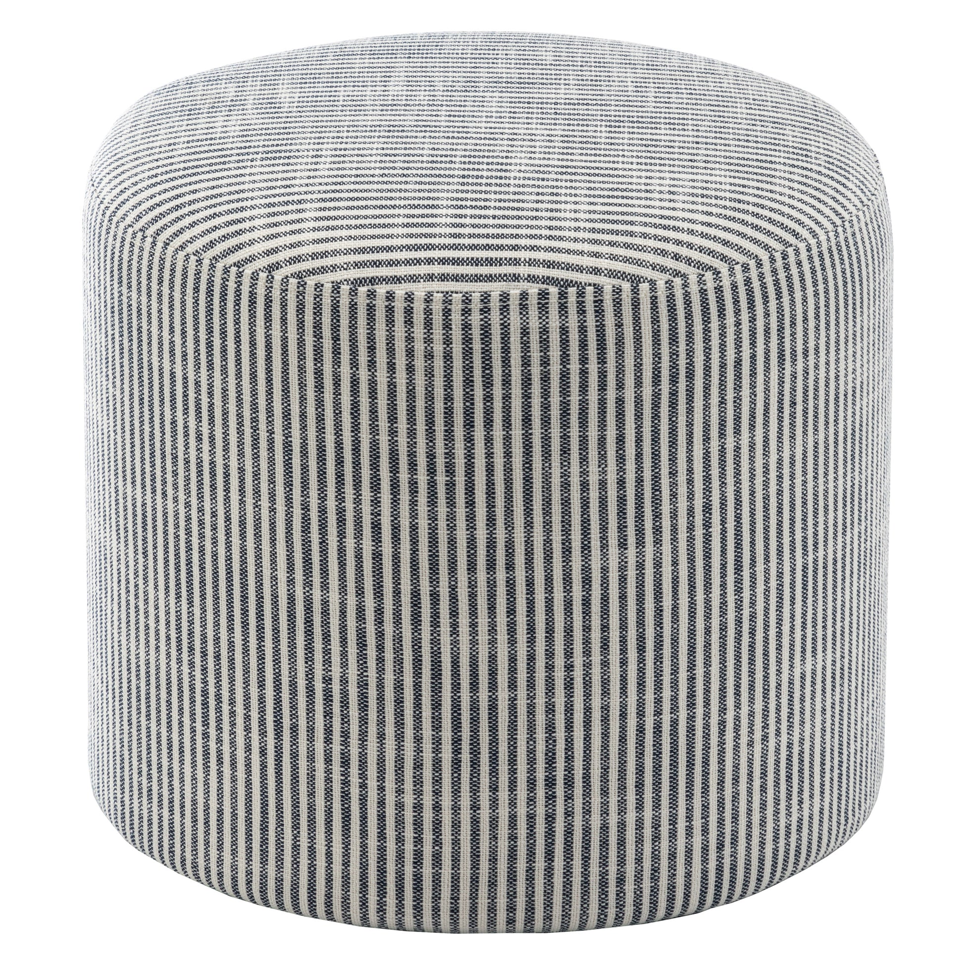 Wovenbyrd Hampton Patterned Round Pouf Ottoman