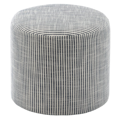 Wovenbyrd Hampton Patterned Round Pouf Ottoman
