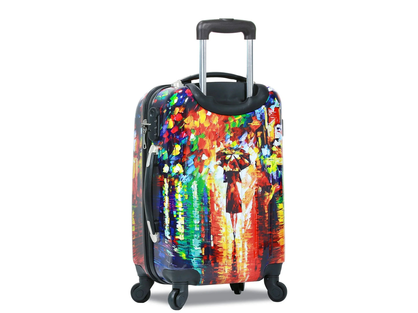 World Traveler 2-Piece Carry-On Hardside Spinner Luggage Set - Paris Nights