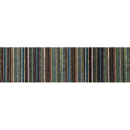 Art Carpet 841864116960 7 x 9 ft. Seaport Collection Wavy Stripe Woven Area Rug, Multi Color