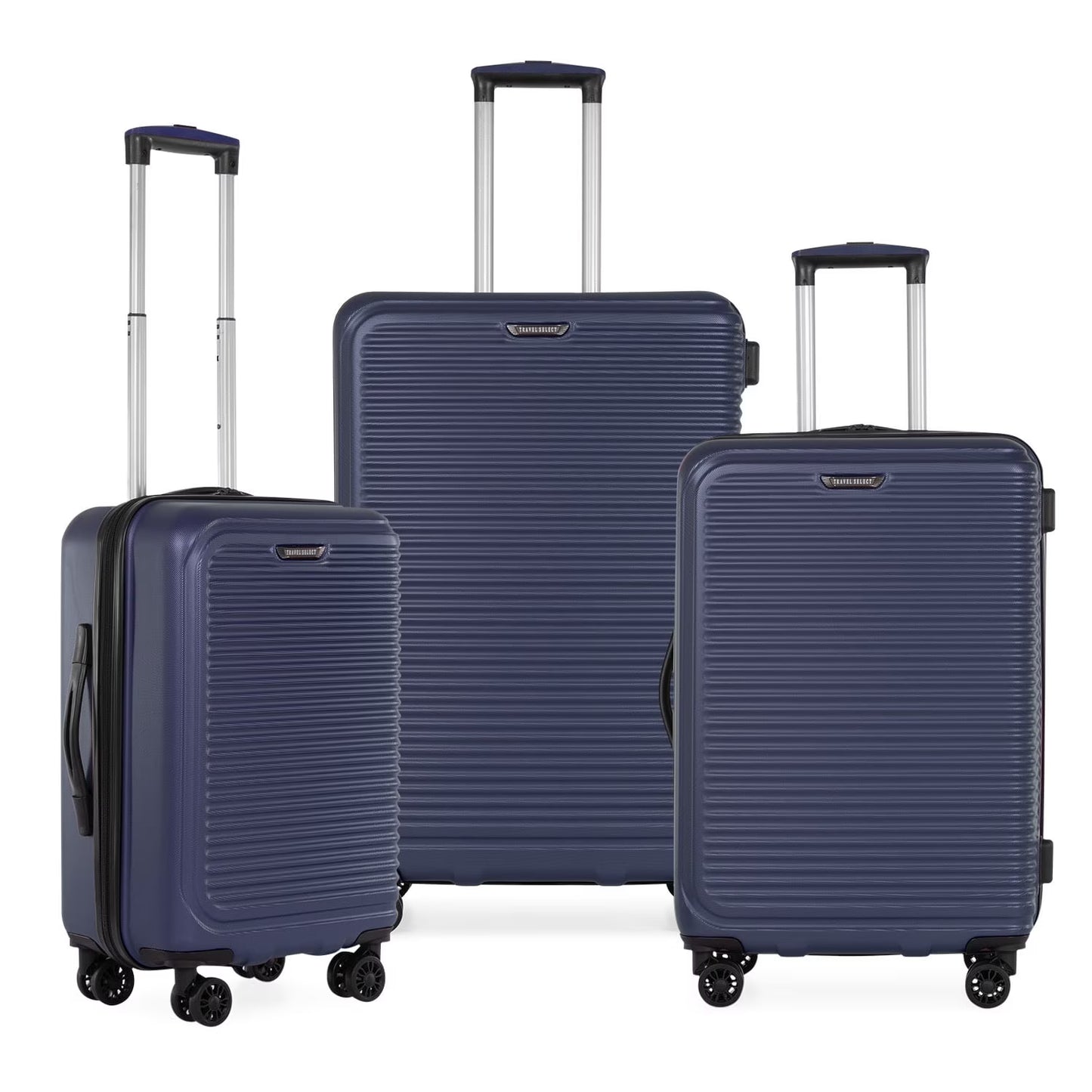 Travel Select Savannah Hardside Spinner Luggage Set, Silver, 3-Piece (20/24/28)