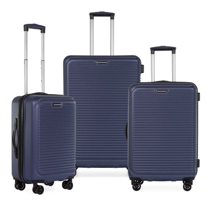 Travel Select Savannah Hardside Spinner Luggage Set, Silver, 3-Piece (20/24/28)