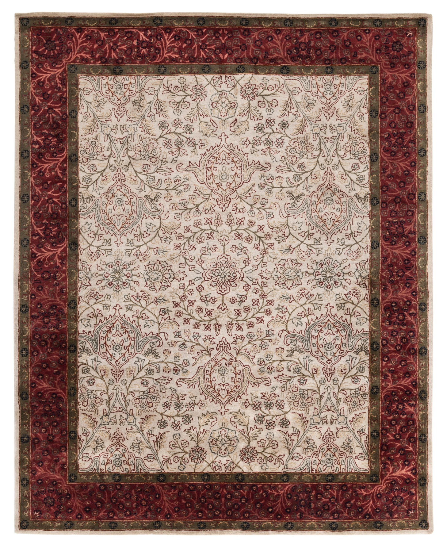 SAFAVIEH Persian Legend Joan Oriental Area Rug, Ivory/Rust, 7'6" x 9'6"