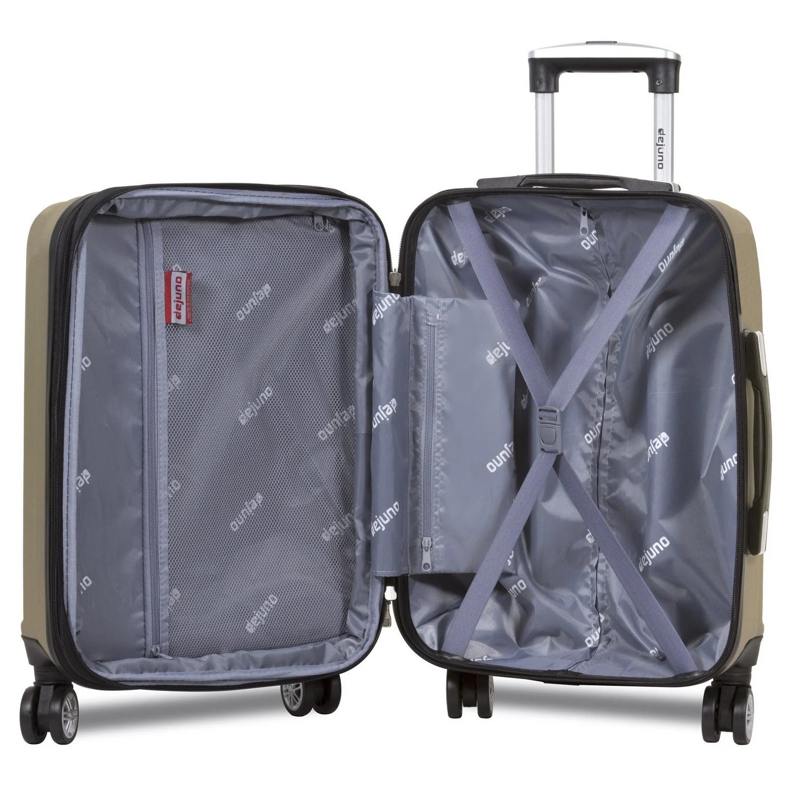 Dejuno Camden New Generation Hardside 3-piece Expandable Spinner Luggage Set - Champagne