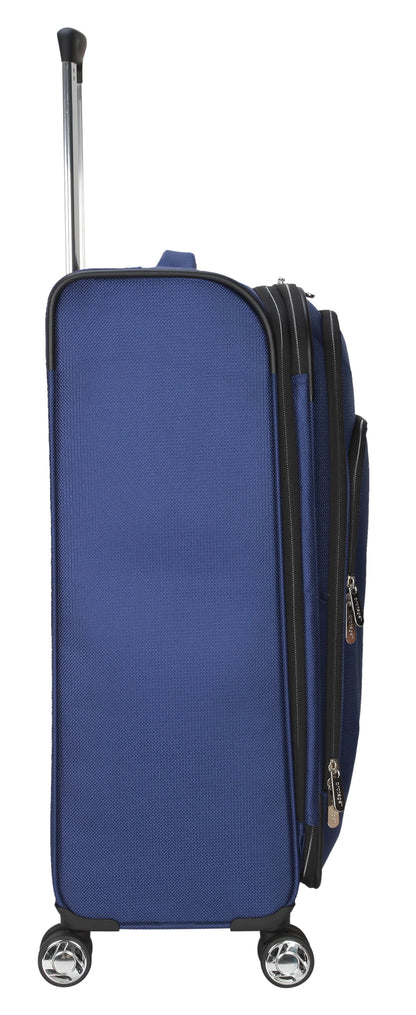 Protege Ashfield 25" Checked 8-Wheel Spinner Luggage Navy