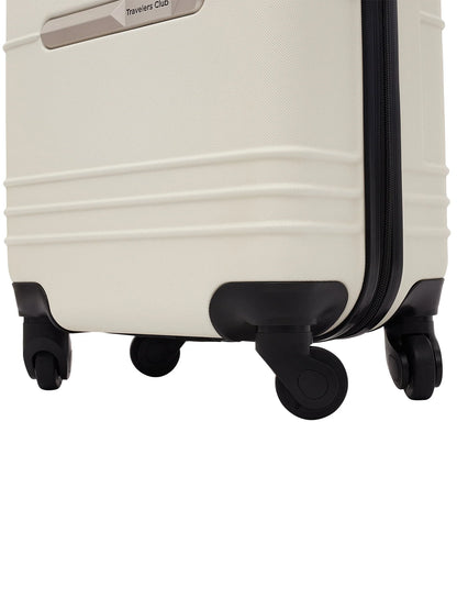 Travelers Club Richmond Hardside 20" Rolling Carry-on Luggage - Bone white