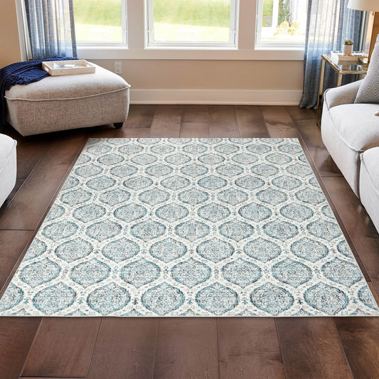 Wyatt & Ash Washable Indoor Area Rug, Alisha 6'6' x 9'6'