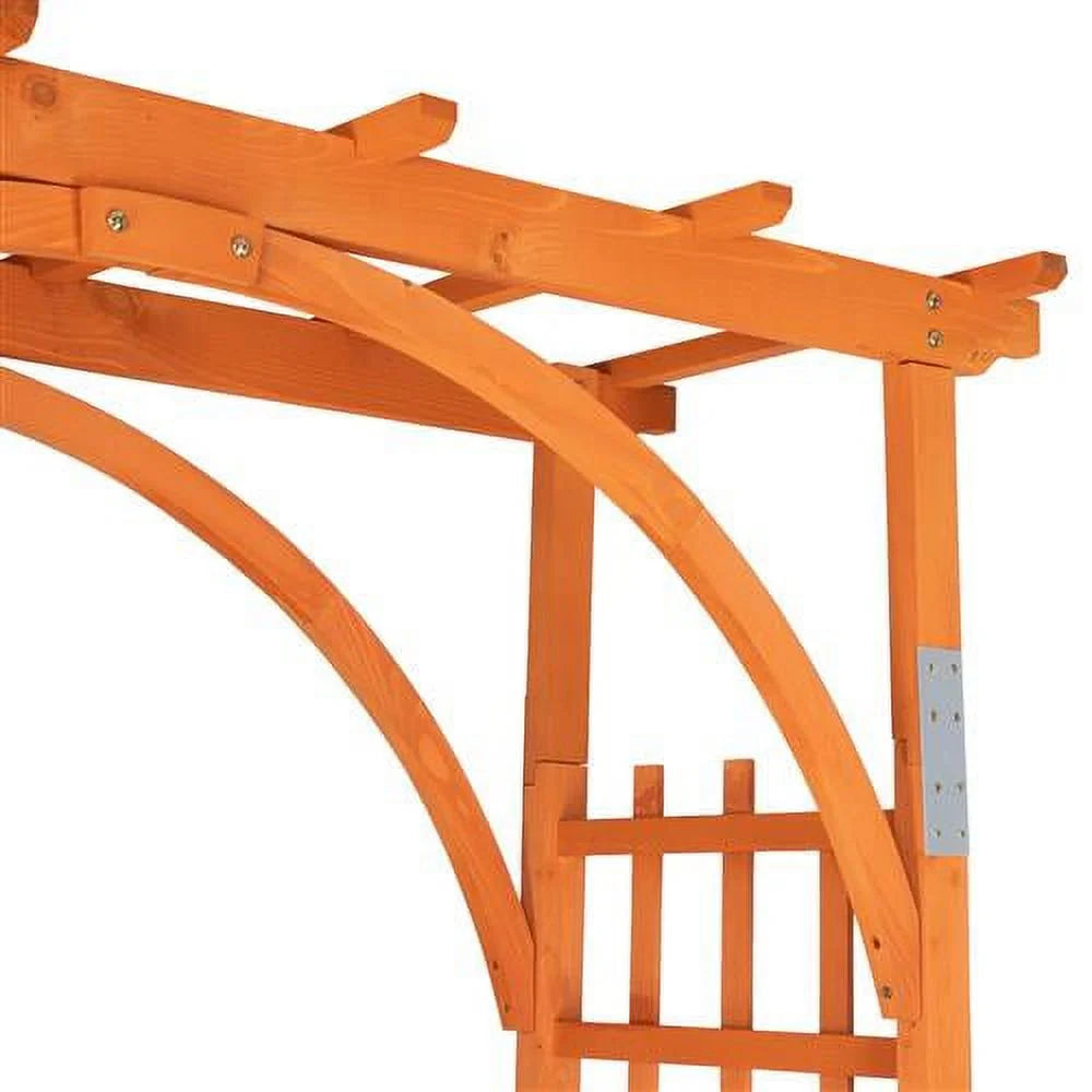 Zimtown Outdoor Wooden Garden Arbor for Climbing Plants 85"H
