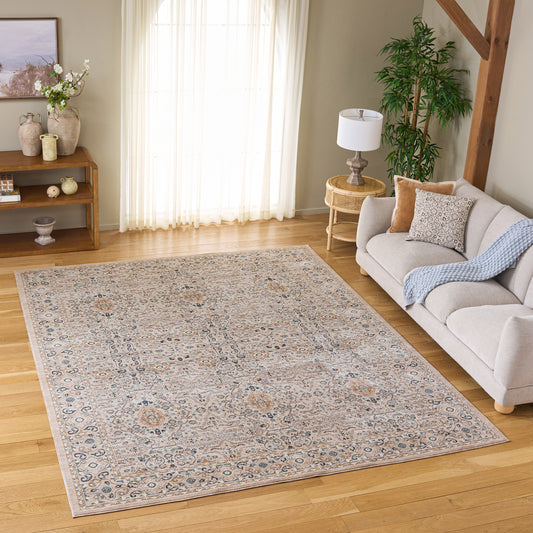 Safavieh Sutton Area Rug, Beige Navy, 8’ x 10’
