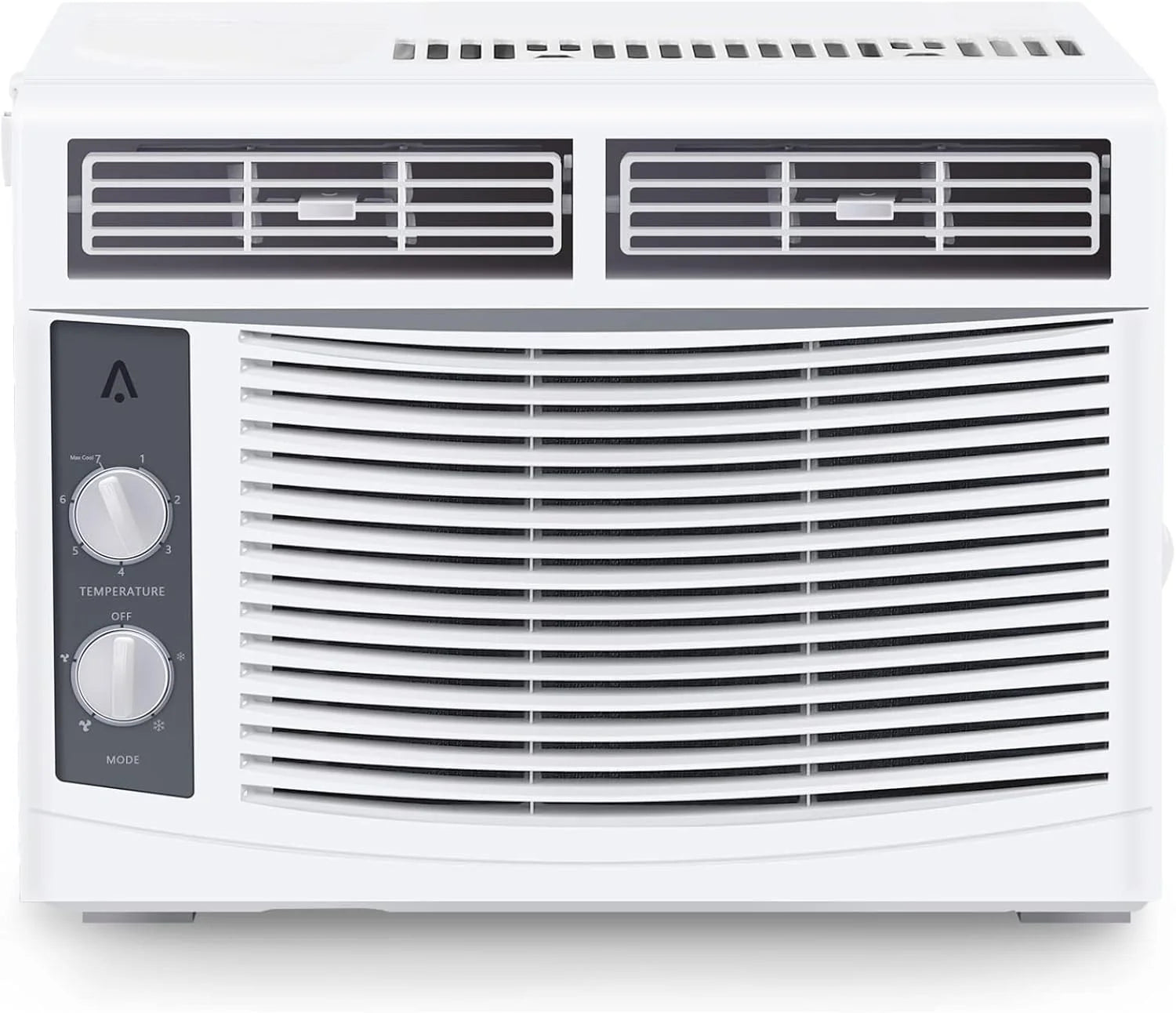 5,000 BTU Window Air Conditioner Unit - Cool up to 150 Sq. Ft. with Manual Adjustable Fan and Cooling Settings, Perfect for Small Bedroom, Living Room, Home Office, Easy Install Kit Included, White