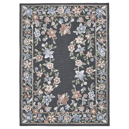 Laguna Indoor/Outdoor Area Rug, Beta Black, 7'10' x 10'