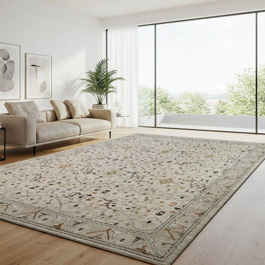 Solaris Area Rug, Ayana Ivory, 7’10” x 10’