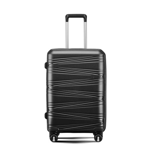 ARCTICSCORPION 4 Piece Hard-Shell Luggage Sets(14/20/24/28 inch), Lightweight PP Suitcase with TSA Lock and 360° Spinner Wheels for Travel Men Women, Black