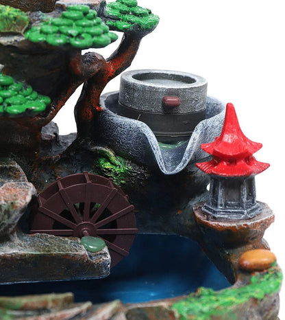 ANQIDI Indoor Water Fountain W/Led And Mist Resin Rockery Waterfall home decoration