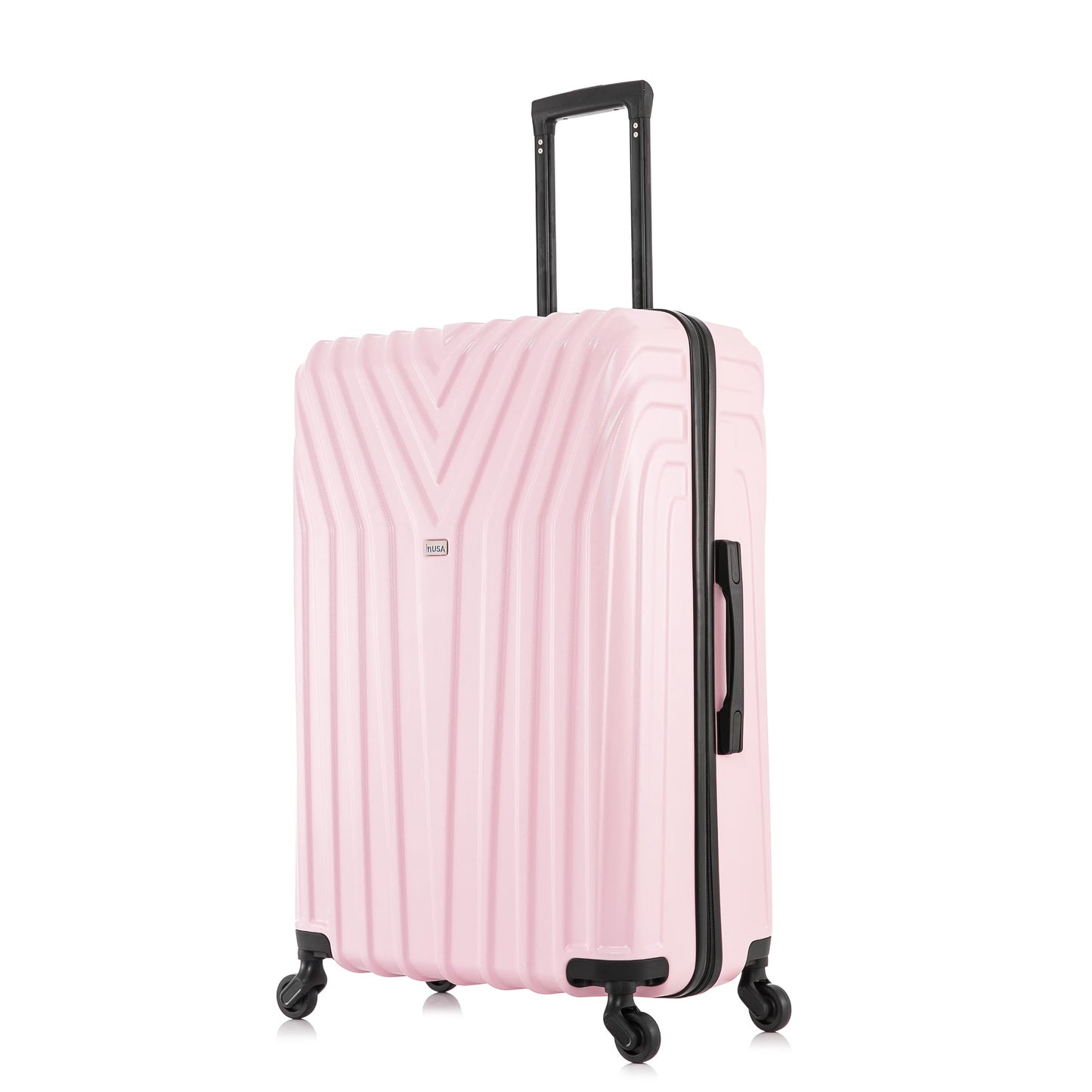 InUSA Vasty 28" Hardside Lightweight Luggage with Spinner Wheels, Handle, and Trolley, Gray