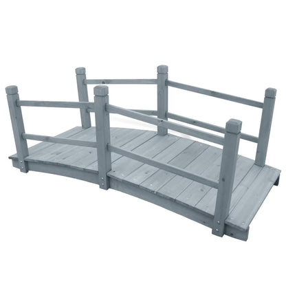 vidaXL Garden Bridge for Patio Pond Flower Bed Patio Decor Outdoor Garden Wood