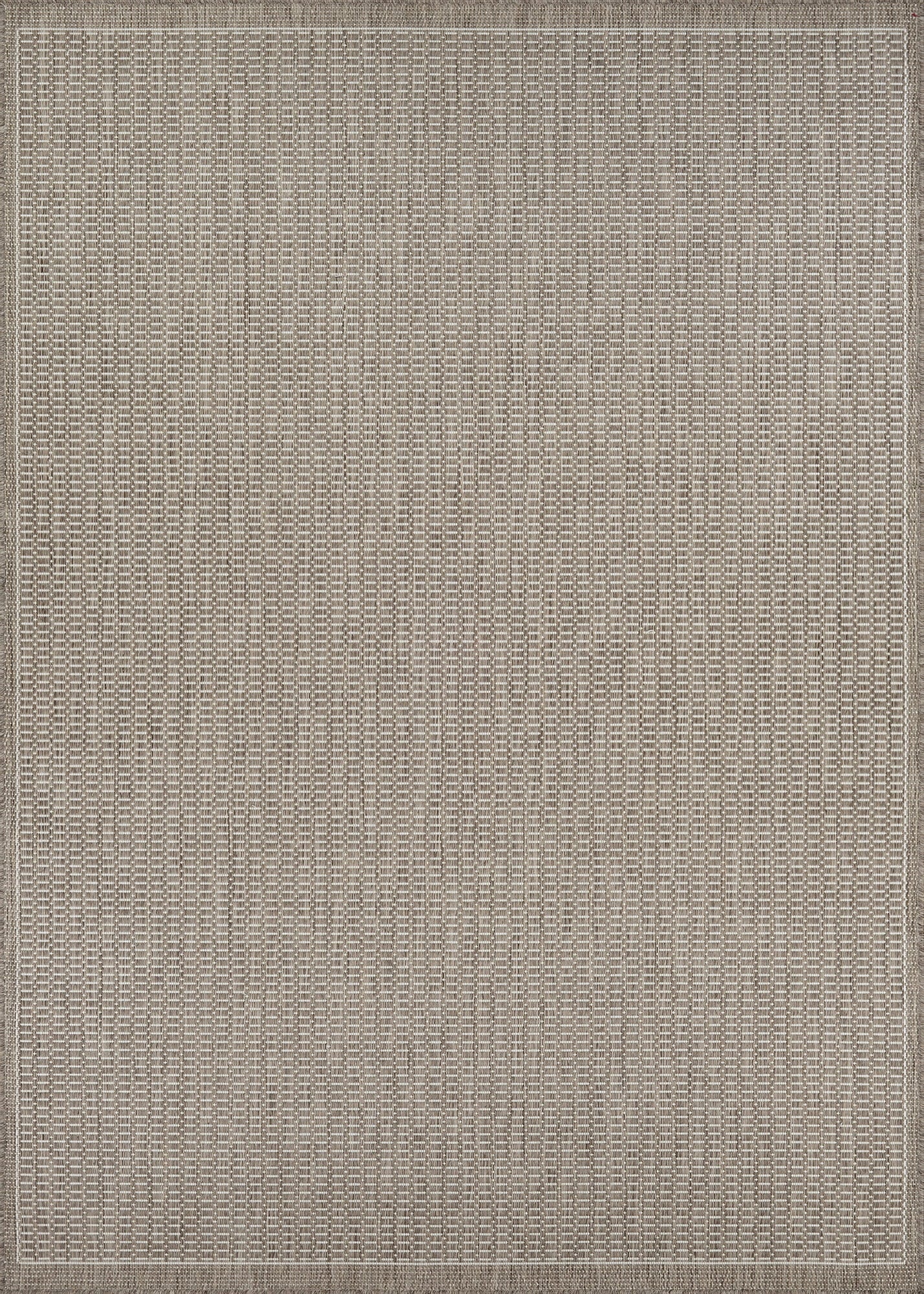 Couristan Recife Saddle Stitch 5'3" X 7'6" Ivory- Taupe Outdoor Rug