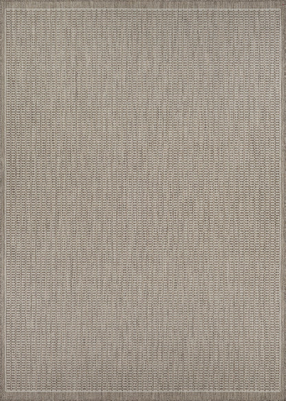 Couristan Recife Saddle Stitch 5'3" X 7'6" Ivory- Taupe Outdoor Rug