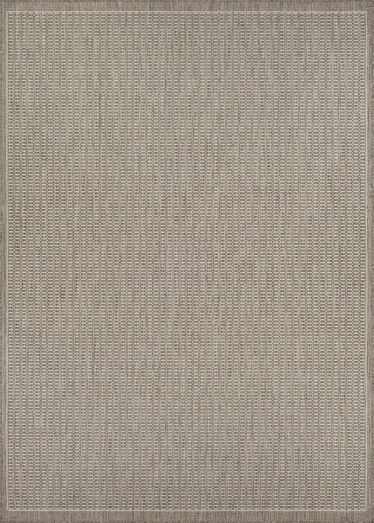 Couristan Recife Saddle Stitch 5'3" X 7'6" Ivory- Taupe Outdoor Rug