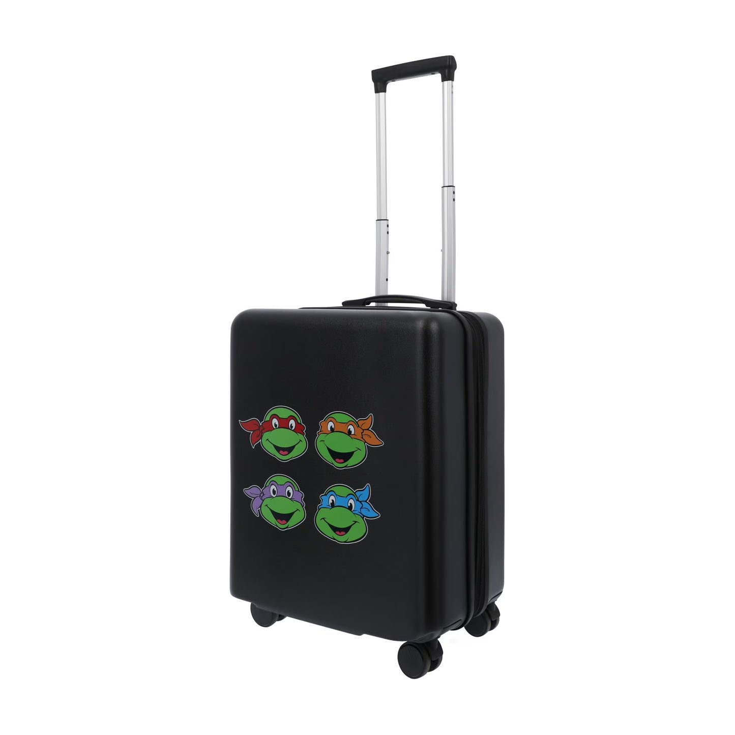 Teenage Mutant Ninja Turtles 22.5 Inch Carry On Luggage, TMNT Hardshell Rolling Suitcase with Spinner Wheels, Black
