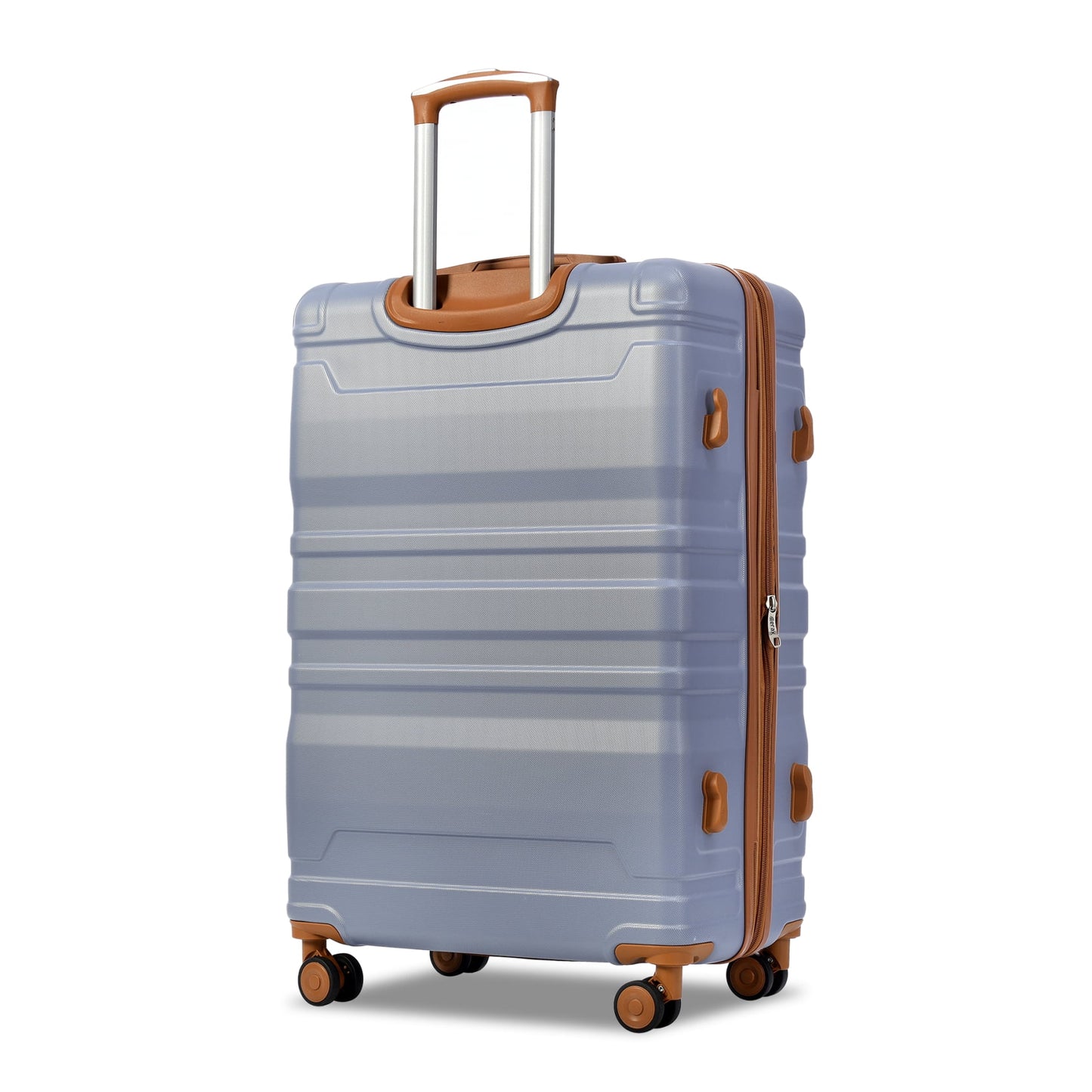 Luggage Suitcase 3 Piece Sets, New Model Expandable ABS Hardshell Luggage, Lightweight Carry-on Suitcase Sets with Spinner Wheels & TSA Lock, 20''/24''/28'', Blue Gray