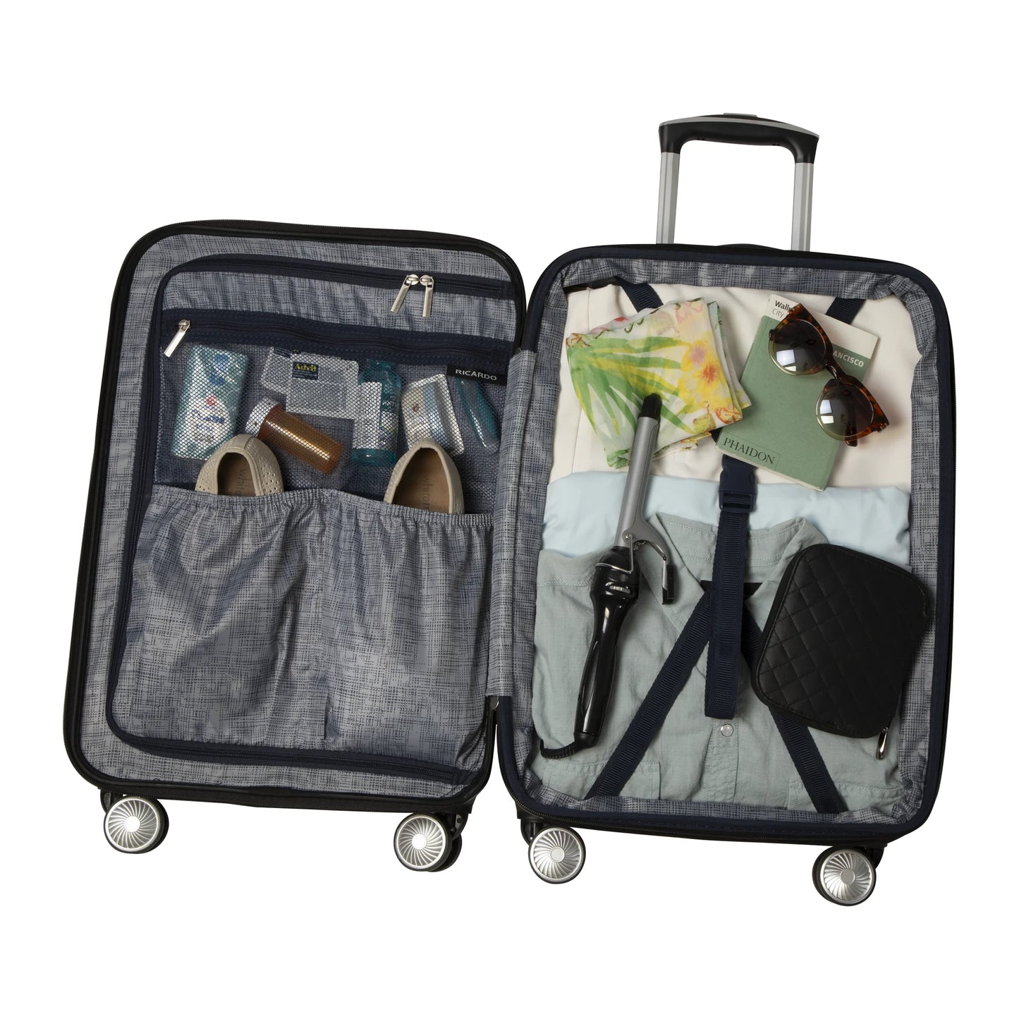 Ricardo Beverly Hills Anchor Bay Hardside 29" Expandable Checked Spinner Luggage, Charcoal