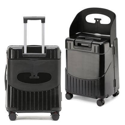 22 Inch TSA Lock Luggage with for Kids& Adult,Check in Lockable Spinner Wheels Free Luggage Cover and Safety Seatbelt Travel Suitcase