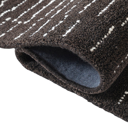Obeetee Nomad Wool Area Rug Collection, Nina Charcoal