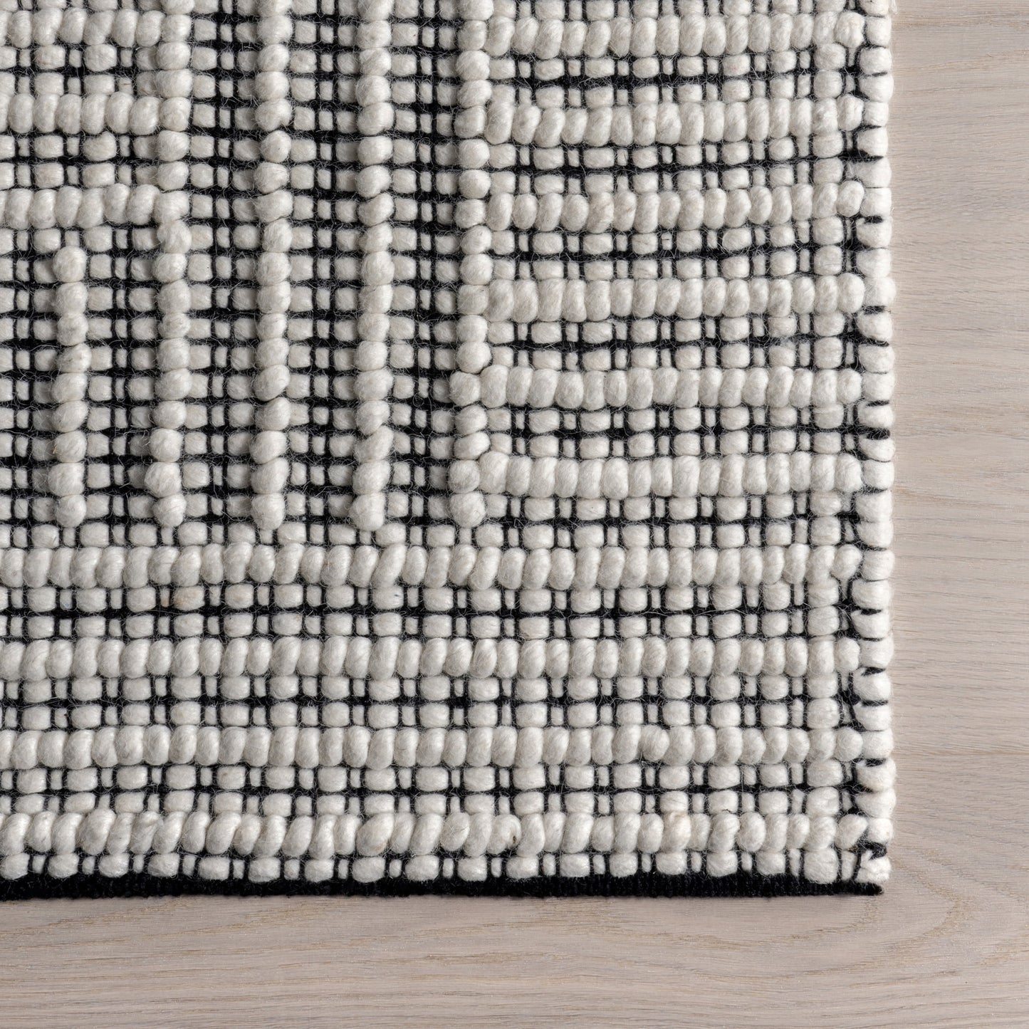 Rugs USA Devon Wool Blend Area Rug, 5' x 8', Devon Ivory