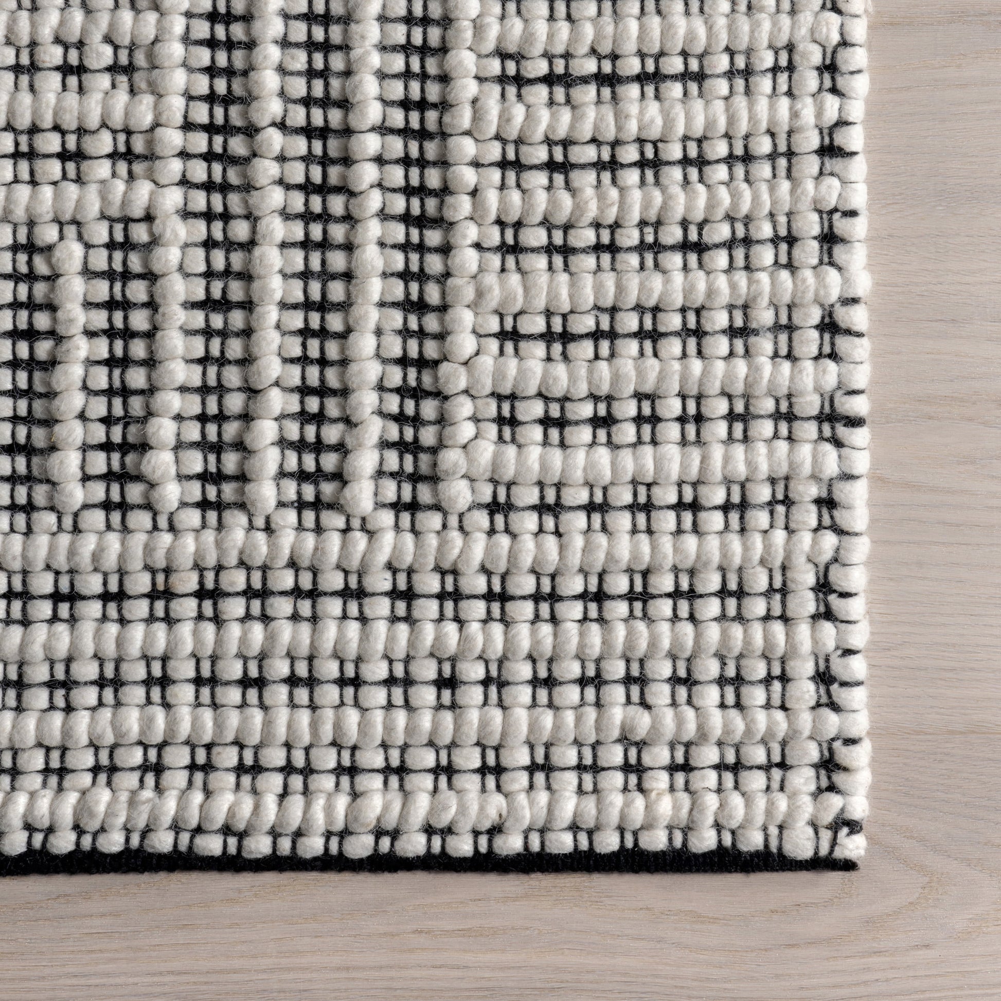 Rugs USA Devon Wool Blend Area Rug, 5' x 8', Devon Ivory