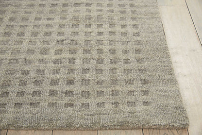 Nourison Perris Solid Charcoal 3'9" x 5'9" Area Rug, (4x6)
