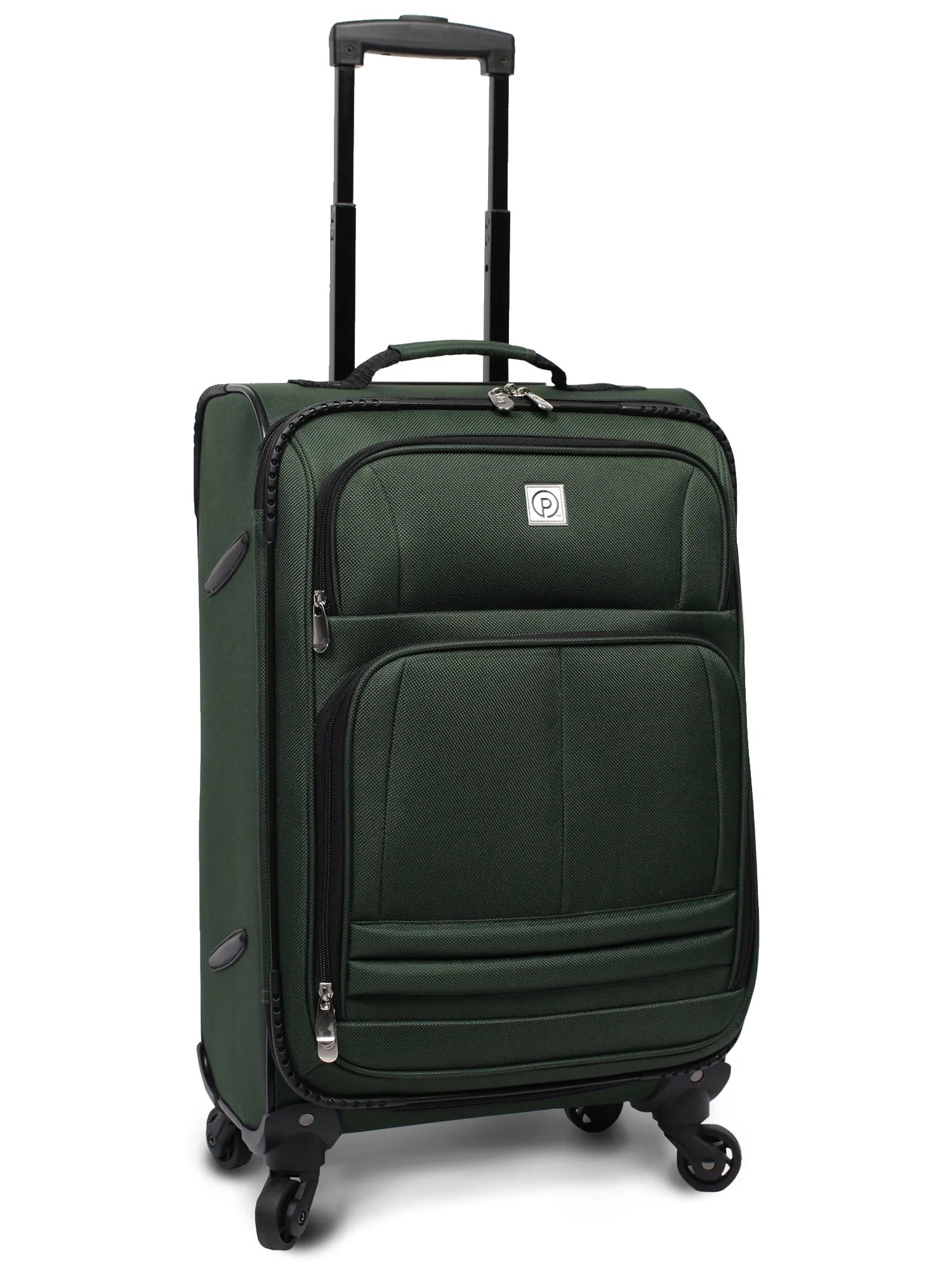 Protege 21" Carry-on Elliptic 4-Wheel Spinner Luggage, Green (Walmart Exclusive)