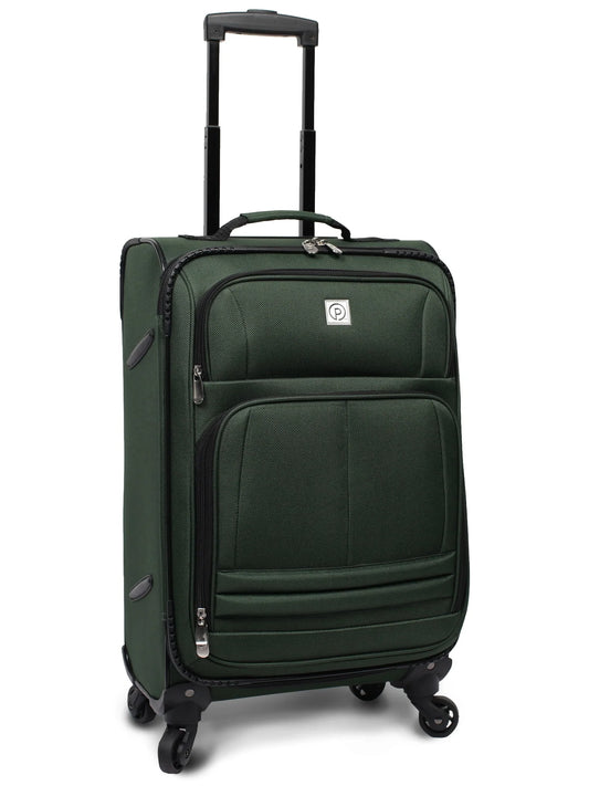 Protege 21" Carry-on Elliptic 4-Wheel Spinner Luggage, Green (Walmart Exclusive)