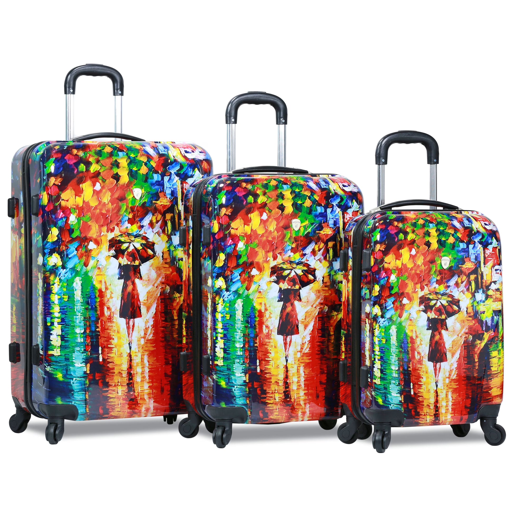 3 Piece Lightweight Hardside Spinner Upright Luggage Set