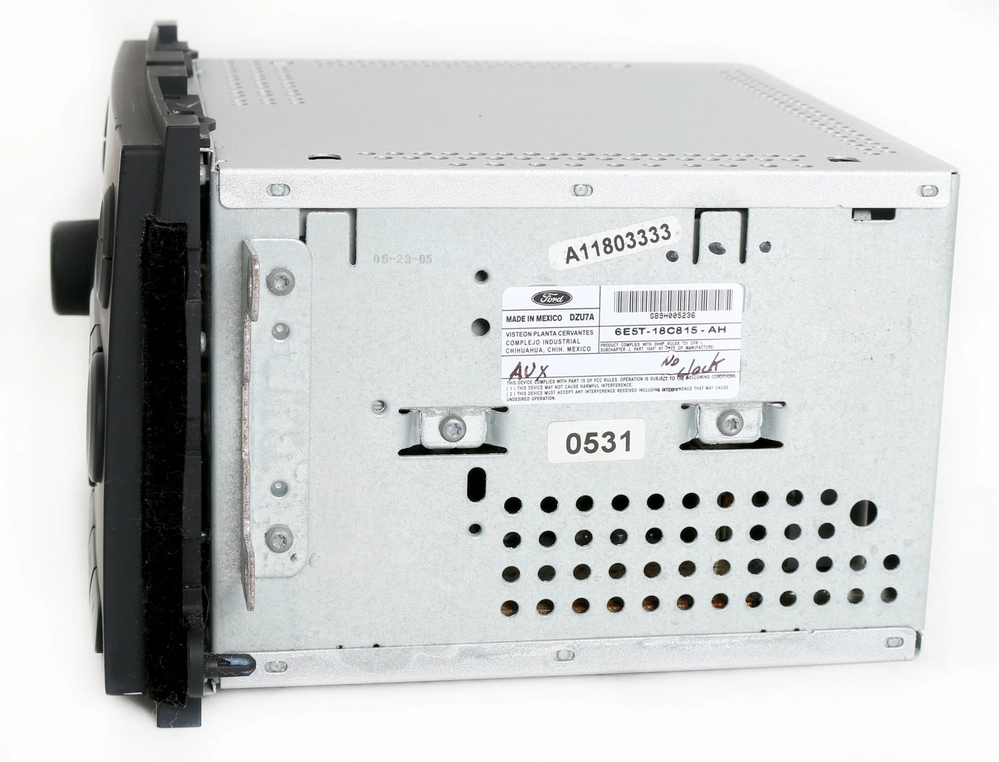 Restored Ford 2006 Fusion Milan AM FM 6 Disc CD Radio w Aux Input 6E5T-18C815-AH No Clock (Refurbished)