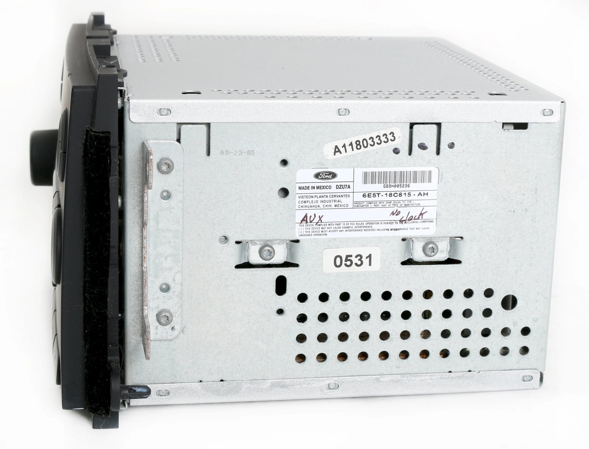 Restored Ford 2006 Fusion Milan AM FM 6 Disc CD Radio w Aux Input 6E5T-18C815-AH No Clock (Refurbished)
