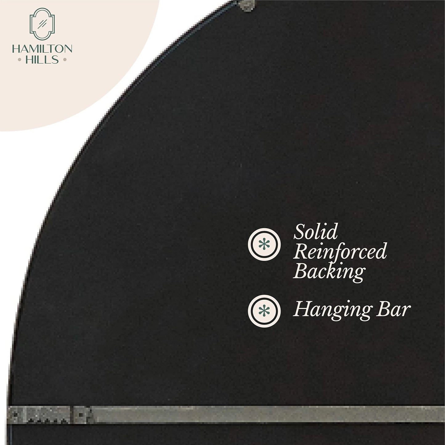 Hamilton Hills Metal Arched Window Mirror Large Wall Mirrors Decorative Piece and Arch Decor 28" x 42"