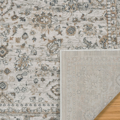 Divina Area Rug, Leona Gray, 7’10”x10’