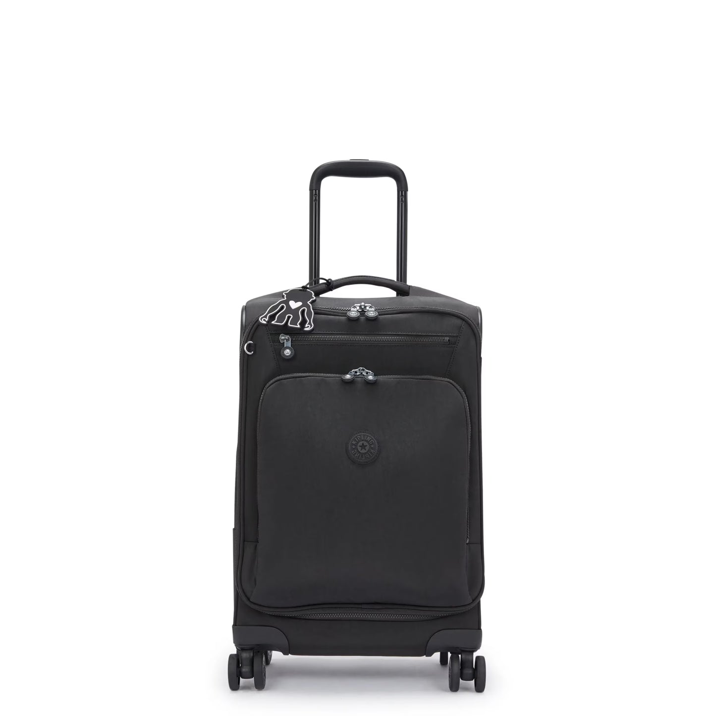 Kipling New Youri Spin Small 4 Wheeled Rolling Luggage Black Noir