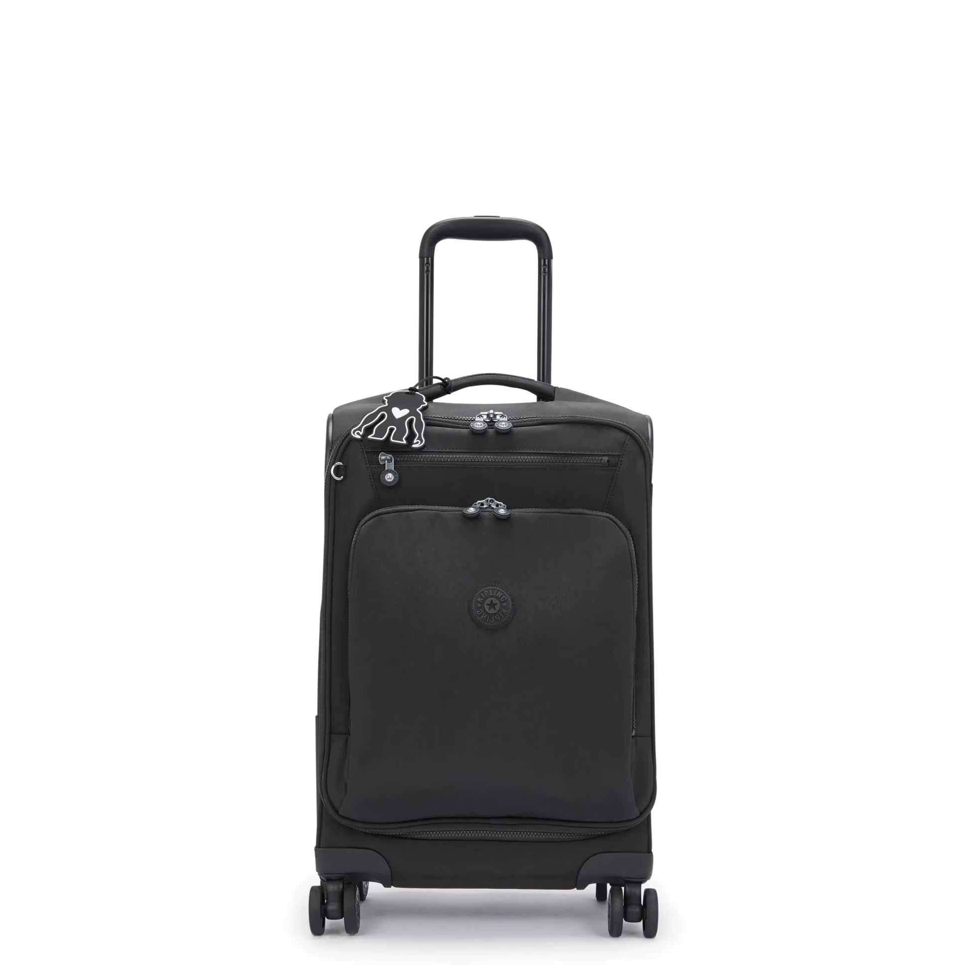 Kipling New Youri Spin Small 4 Wheeled Rolling Luggage Black Noir
