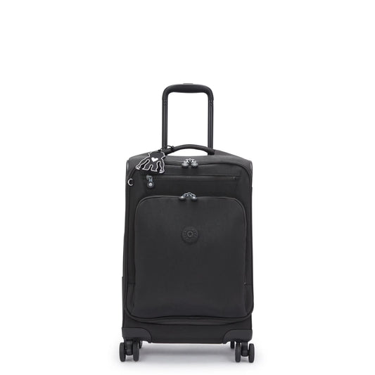 Kipling New Youri Spin Small 4 Wheeled Rolling Luggage Black Noir