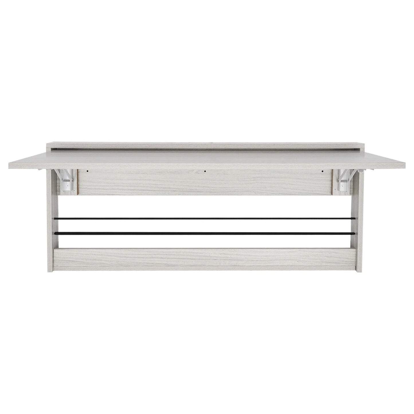 Wall-Mounted Folding Tables, Rectangular Wall-Mounted Folding Tables, Floating Tables for Study, Home Office Workstations, Bedroom, Kitchen Dining Function Hanging Tables