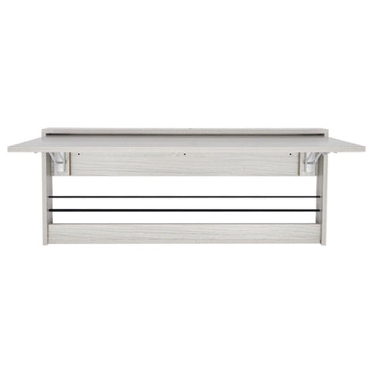 Wall-Mounted Folding Tables, Rectangular Wall-Mounted Folding Tables, Floating Tables for Study, Home Office Workstations, Bedroom, Kitchen Dining Function Hanging Tables