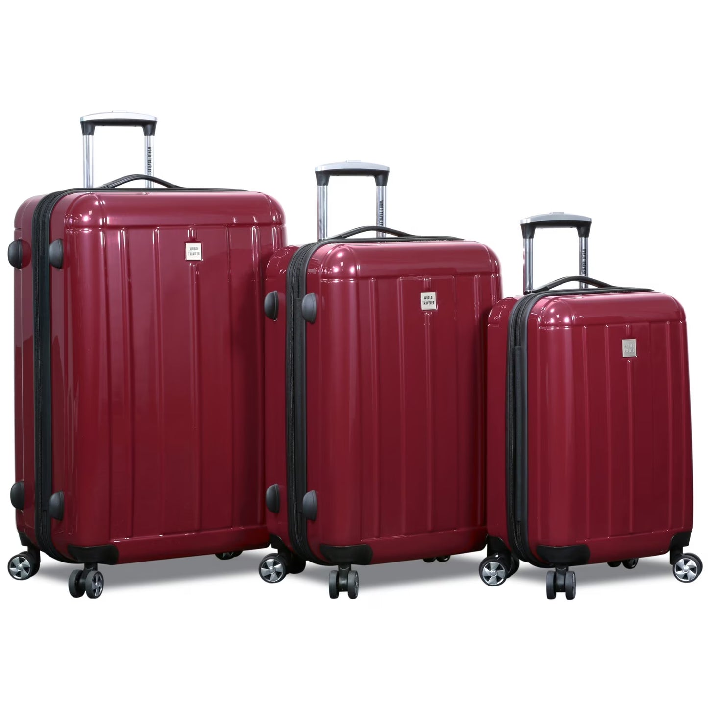 World Traveler Contour Hardside 3-Piece Spinner Luggage Set - Yellow