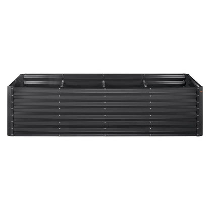 Topcobe Galvanized Raised Garden Bed Planter Box, Planters for Outdoor Plants, Flower Vegetable, 94.5x47.2x23.6"