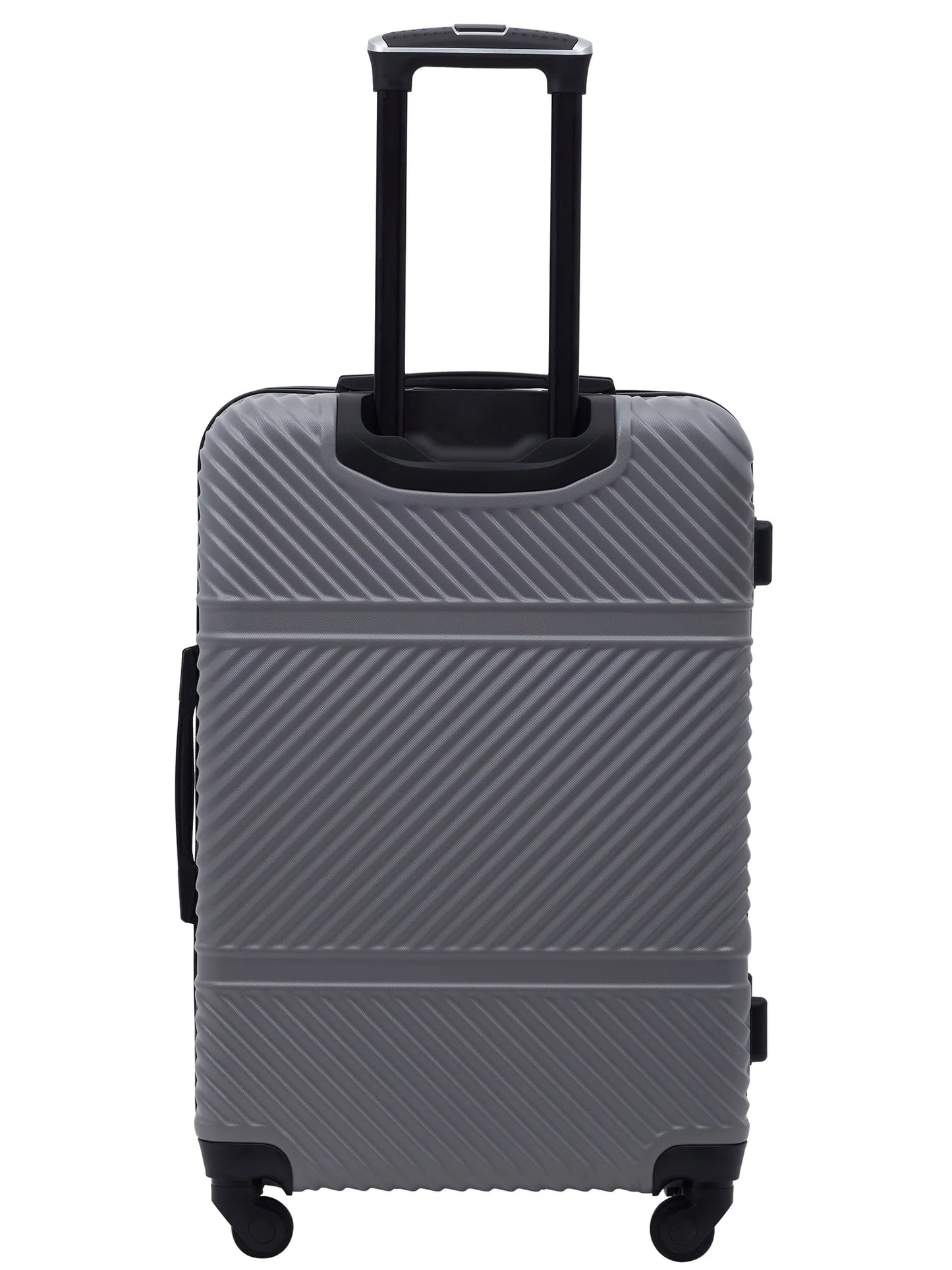 Wrangler 4 pc. ABS Spinner Luggage Set with 20" & 25" Suitcases and Packing Cubes, Sharkskin